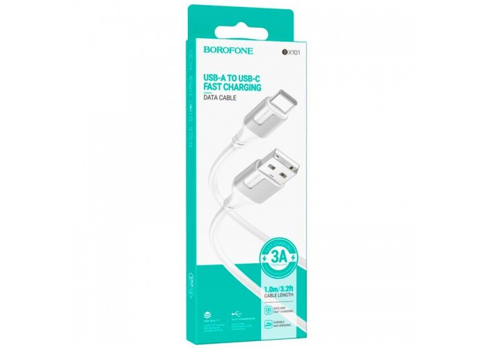 Дата кабель Borofone BX101 Creator USB to Type-C 3A (1m)