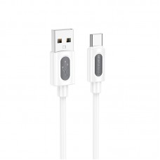 Дата кабель Borofone BX114 Structure USB to Type-C 3A (1m)  White - 00000076770_2