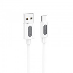 Дата кабель Borofone BX114 Structure USB to Type-C 3A (1m)  White - 00000076770_2