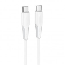Дата кабель Borofone BX119 New Type-C to Type-C 60W (1m)  White - 00000079288_2
