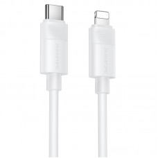 Дата кабель Borofone BX123 Leya Type-C to Lightning 30W (1m)  White - 00000086459_2