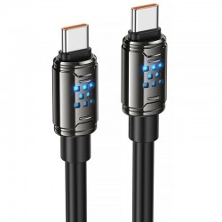 Дата кабель Hoco U143 Joy Type-C to Type-C 240W (1.2m)  Black - 00000081786_1