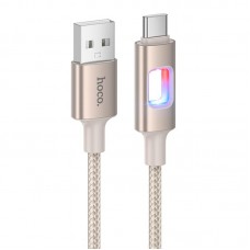 Дата кабель Hoco U144 New USB to Type-C 3A (1.2m)  Gold - 00000081785_2