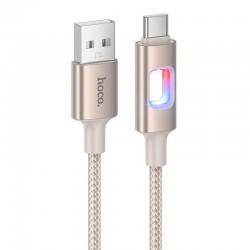 Дата кабель Hoco U144 New USB to Type-C 3A (1.2m)  Gold - 00000081785_2