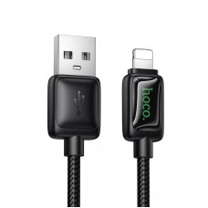 Дата кабель Hoco U146 Mundo USB to Lightning 12W (1.2m)  Black - 00000085493_1