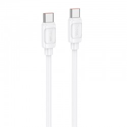 Дата кабель Hoco X115 Surpass Type-C to Type-C 240W (1m)  White - 00000078742_2