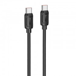 Дата кабель Hoco X115 Surpass Type-C to Type-C 240W (1m)  Black - 00000078742_1