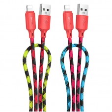 Дата кабель Hoco X116 Meridian USB to Lightning 2.4A (1m)  Gradient Red Mix - 00000079088_2