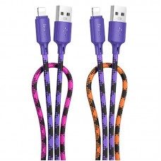 Дата кабель Hoco X116 Meridian USB to Lightning 2.4A (1m)  Gradient Purple Mix - 00000079088_1
