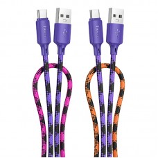 Дата кабель Hoco X116 Meridian USB to Type-C 3A (1m)  Gradient Purple Mix - 00000079096_1