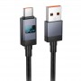 Дата кабель Hoco X118 Generous with display USB to Type-C 5A (1m)