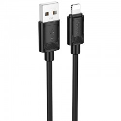 Дата кабель Hoco X122 Benefit USB to Lightning 2.4A (1m)  Black - 00000085494_2