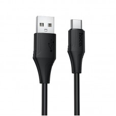 Дата кабель Hoco X124 Bien silicone USB to Type-C 3A (1m)  Black - 00000081853_1