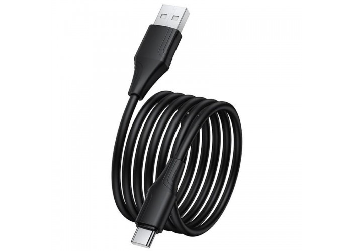 Дата кабель Hoco X124 Bien silicone USB to Type-C 3A (1m)