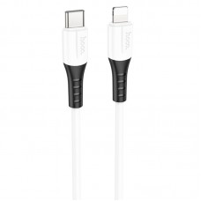Дата кабель Hoco X82 Silicone Type-C to Lightning 20W (1m)  White - 00000079856_2