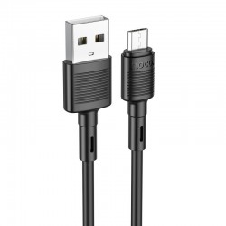 Дата кабель Hoco X83 Victory USB to MicroUSB (1m)  Black - 00000066077_1