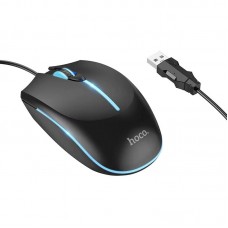 Дротова миша Hoco GM37 Wonderful Gaming Luminous  Black - 00000084741_1