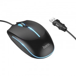 Дротова миша Hoco GM37 Wonderful Gaming Luminous  Black - 00000084741_1