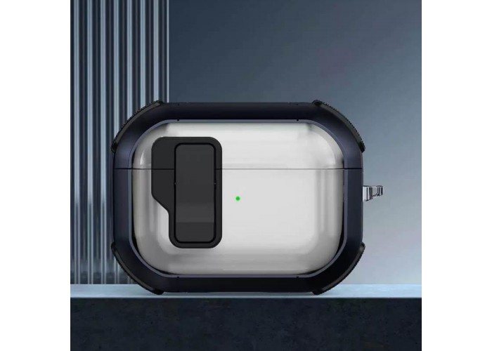 Футляр протиударний Locking Button для навушників Airpods Pro 2 / Pro