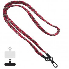 Плетенный шнурок (5мм) 120см  Red / Maroon / Brown - 00000077797_14