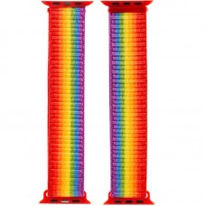 Ремінець Nylon для Apple Watch 38/40/41/42mm(ser.10)  Різнокольоровий / Rainbow - 00000039057_19