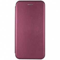 Шкіряний чохол-книжка Classy для Samsung Galaxy A10 (A105F)  Бордовий - 00000029924_2