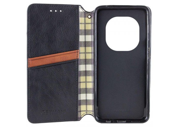 Шкіряний чохол-книжка GETMAN Cubic (PU) для Xiaomi Redmi Note 15 Pro 4G