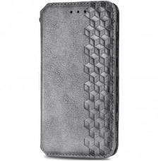 Шкіряний чохол-книжка GETMAN Cubic (PU) для Xiaomi Redmi Note 9 / Redmi 10X  Сірий - 00000036702_4