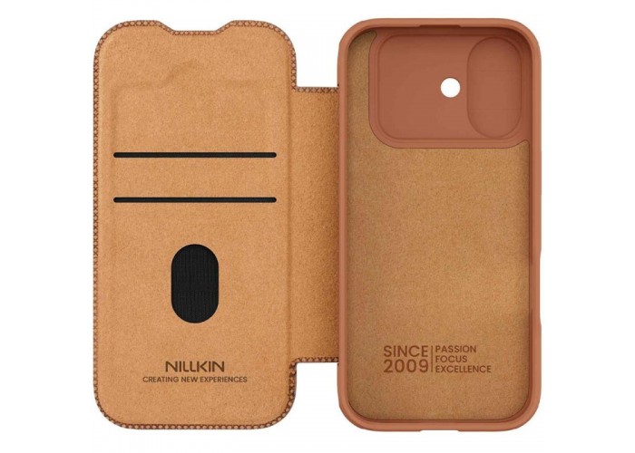Шкіряний чохол-книжка Nillkin Qin Pro Camshield для Apple iPhone 17 (6.3