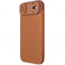 Шкіряний чохол-книжка Nillkin Qin Pro Camshield для Apple iPhone 17 Air (6.5")  Brown - 00000081513_2