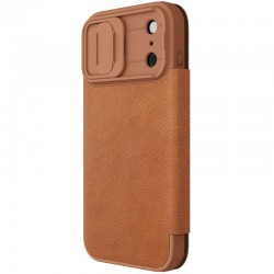Шкіряний чохол-книжка Nillkin Qin Pro Camshield для Apple iPhone 17 Pro (6.3")  Brown - 00000081514_2