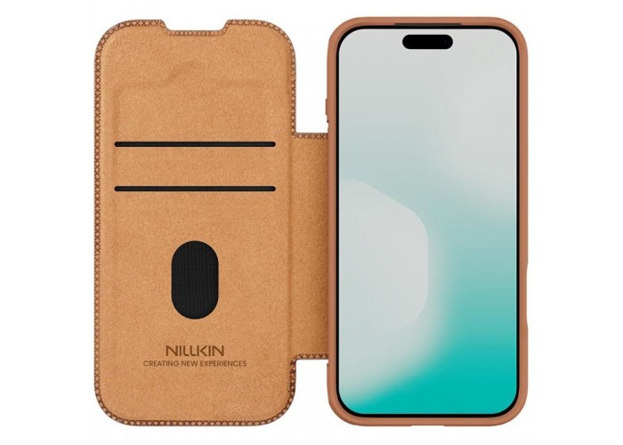 Шкіряний чохол-книжка Nillkin Qin Pro Camshield для Apple iPhone 17 Pro (6.3