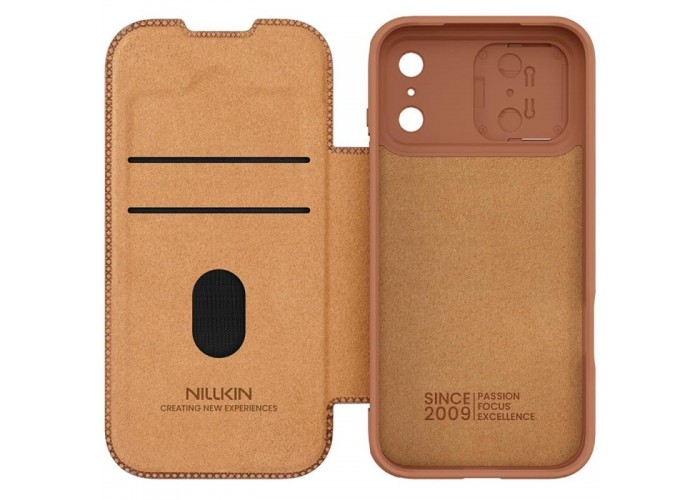 Шкіряний чохол-книжка Nillkin Qin Pro Camshield для Apple iPhone 17 Pro (6.3
