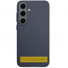 Шкіряний чохол Leather Case (AAA) для Samsung Galaxy S25 Edge  Midnight Blue - 00000080399_4