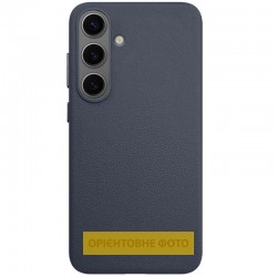 Шкіряний чохол Leather Case (AAA) для Samsung Galaxy S25 Edge  Midnight Blue - 00000080399_4