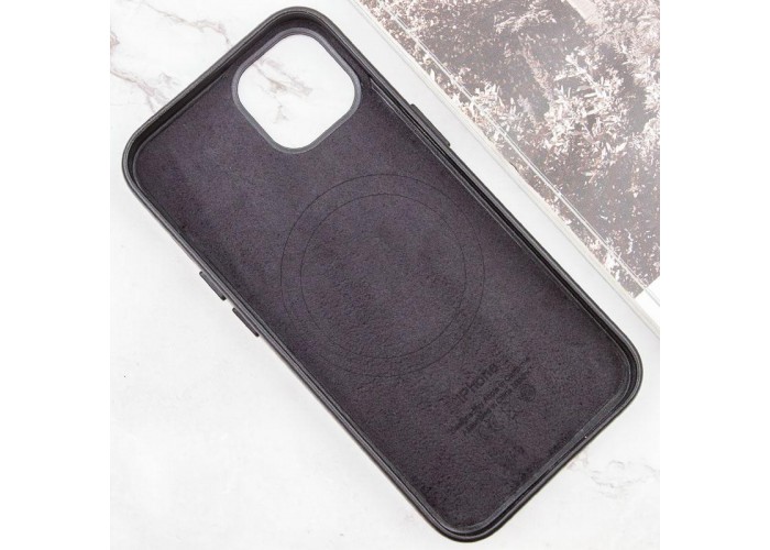 Шкіряний чохол Leather Case (AAA) with MagSafe and Animation для Apple iPhone 13 (6.1