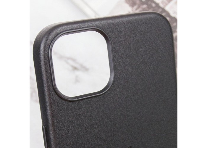 Шкіряний чохол Leather Case (AAA) with MagSafe and Animation для Apple iPhone 13 (6.1