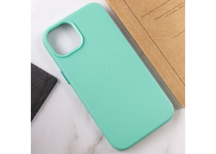 Шкіряний чохол Leather Case (AA Plus) with Magnetic Fit для Apple iPhone 13 (6.1