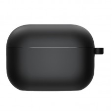Силіконовий футляр з мікрофіброю для навушників Airpods 4  Чорний / Black - 00000075783_41