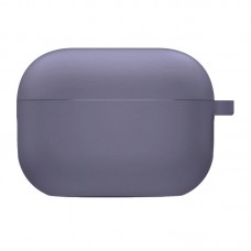 Силіконовий футляр з мікрофіброю для навушників Airpods Pro 3  Сірий / Lavender Gray - 00000082130_28