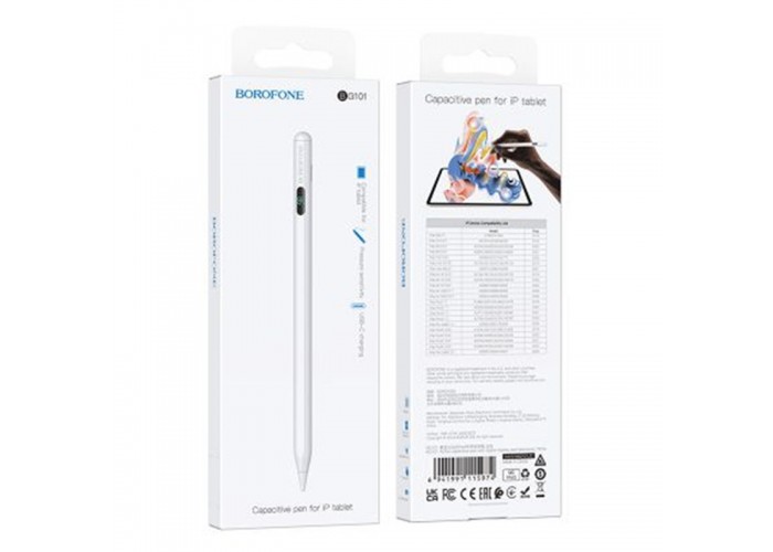 Стілус Borofone BG101 Active capacitive pen with digital display for iPad