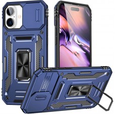 Ударостійкий чохол Camshield Army Ring для Apple iPhone 16 (6.1")  Синій / Navy - 00000085555_5