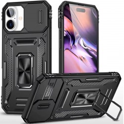 Ударостійкий чохол Camshield Army Ring для Apple iPhone 16 (6.1")  Чорний / Black - 00000085555_6