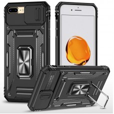 Ударостійкий чохол Camshield Army Ring для Apple iPhone 7 plus / 8 plus (5.5")  Чорний / Black - 00000068266_6