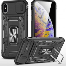 Ударостійкий чохол Camshield Army Ring для Apple iPhone XS Max (6.5")  Чорний / Black - 00000068269_6