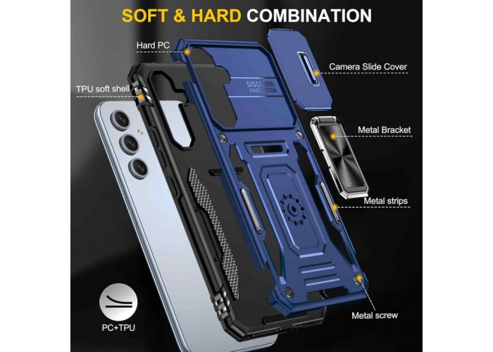 Ударостійкий чохол Camshield Army Ring для Samsung Galaxy S24 FE