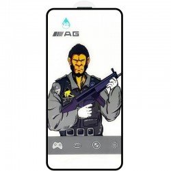 Захисне скло 5D Anti-static Matte (тех.пак) для Apple iPhone 14 Pro Max (6.7")  Чорний - 00000064932_1
