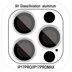 Захисне скло Metal Classic на камеру (у упак.) для Apple iPhone 17 Pro (6.3") / 17 Pro Max (6.9")  Срібний / Silver - 00000080470_2