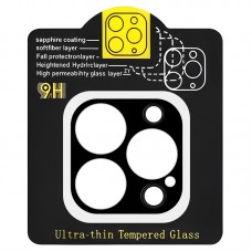 Захисне скло на камеру Full Block (тех.пак) для Apple iPhone 14 Pro (6.1") / 14 Pro Max (6.7")  Чорний - 00000055775_3
