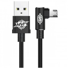 Дата кабель Baseus MVP Elbow Micro-USB Cable 2.4A (1m) (CAMMVP)  Black - 00000031144_1